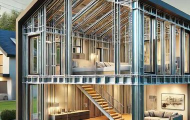 Каркасные дома из металлического профиля: тонкости проектирования и особенности строительства