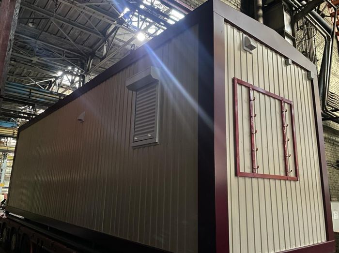 Блок-контейнер "Душевые на санях"