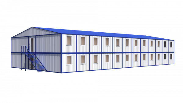 Модульное здание общежитие на 88 человек в 2 этажа Модель: РС-М07
