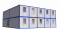 Модульное здание штаб строительства с туалетами в 2 этажа Модель: РС-М06