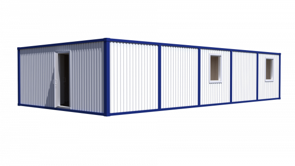 Модульное здание штаб строительства с туалетом тамбуром и кладовой Модель: РС-М04