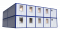 Модульное здание штаб строительства с туалетами в 2 этажа Модель: РС-М06