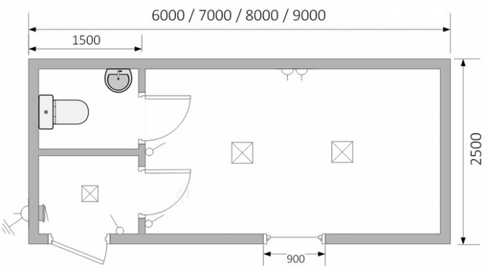 Блок-Контейнер офисного типа