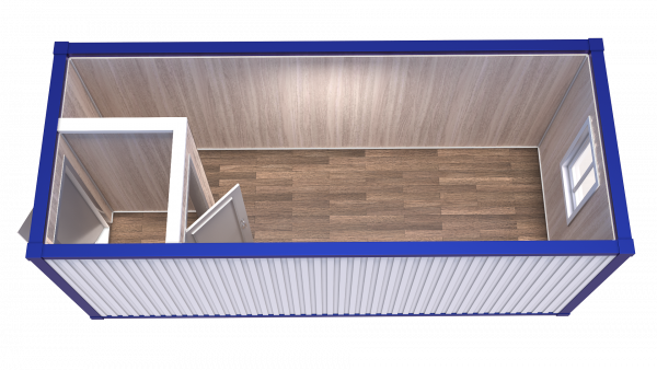 Блок-Контейнер с тамбуром и одним окном модель: РС-Б03